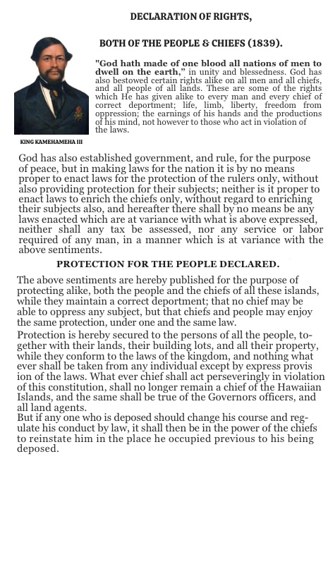 Kamehameha III Proclamation Scroll